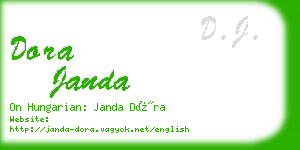 dora janda business card